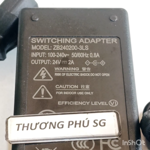 Nguồn Adapter 24V - 2A / Đầu cắm 5.5mm x 2.1mm (Nguồn adapter chất lượng)