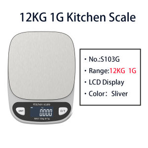 juan juan | Kitchen Scale 6Kg/0.1g Weighing Food Coffee Balance Electronic Digital Scales Stainless Steel Design for Cooking and Baking