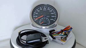 Newest 110mm GPS Speedometer 0-120K 0-200K 0-120M 0-160M with Tachometer with Red Backlight for Car Yacht Van Boat 9-32V