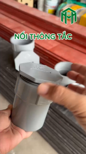 Nối thông tắc (bít xả REN TRONG) ống nước nhựa PVC phi 60 90 114 140 168 hiệu Siêu Thành (ST)