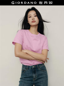 Pure Cotton round Neck Short Sleeve T-Shirt Womens Casual Comfortable Printed Letter American Style Top for Young Women