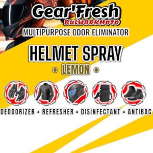 GearFresh Multipurpose Helmet Deodorizer Spray Odor Eliminator with Antibac