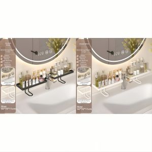 MANJIELI | Wall-mounted Bathroom Storage Rack For Toiletries