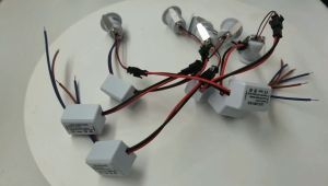 Đèn LED âm trần mini 3W Đèn trần đèn chiếu xuống bảng đèn Led hình tròn 220V/DC12V Đèn LED chiếu điểm chiếu sáng trong nhà