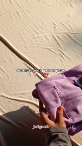 Baju Setelan Anak Perempuan Colorblock Usia 3-12 tahun