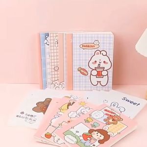 A5 notebook สมุดโน๊ต จดบันทึก มีเส้นบรรทัด ขนาดA5 30 แผ่น 60 หน้า สุ่มลายจากตัวเลือก สมุดจดบันทึก ลายน่ารักมากๆ