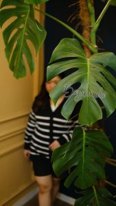 Cardigan Oversize Wanita Jumbo Big Size Salur STRIPES