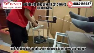 Giường kéo cột sống lưng và cột sống cổ 3 khúc DVC15