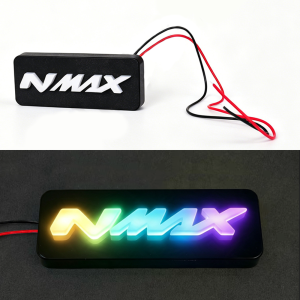 Motorcycle Reflective Logo Sticker Warning Light Waterproof RGB Gradient Design for Nmax Click Reflective Strip Replacement