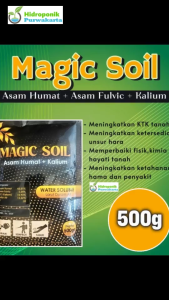 Magic Soil 500g Pupuk Humic Acid Fulvic Acid Asam Humat Kalium Magicsoil Pupuk Pembenah Tanah