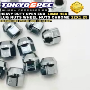 ORIGINAL TOKYOSPEC Open End 19mm Hex Lugnuts/ Wheel nuts 12x1.25 SET 16pcs 20pcs 24pcs