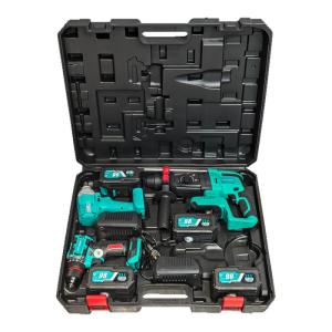 DAYIREN | Cordless Brushless Hammer Drill Angle Grinder Wrench 4-in-1 Tool Kit
