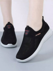 SHIPAILUO | Beijing Mens Casual Shoes Lightweight Soft Bottom Mesh Upper Anti-slip Elderly Comfortable Breathable Round Toe Slip-On Shoes