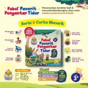 Buku Anak Cerita Fabel Favorit Pengantar Tidur Buku Dongeng Usia 3th+ Hard Cover - Ziyadbooks