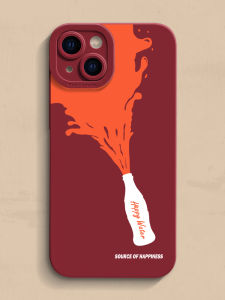 Creative Joyful Water Phone Case for  12 13 14 15 Series Silicone Protective Cover Men Women Style Anti-Fall Compatible