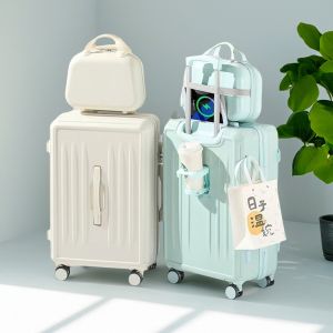 Vali Du Lịch Nữ 2025 Mới Vali Kéo Dung Tích Lớn 20 Inch 24 Chuyến Đi Mật Khẩu Da Hành Lý Nhỏ Cho Nam