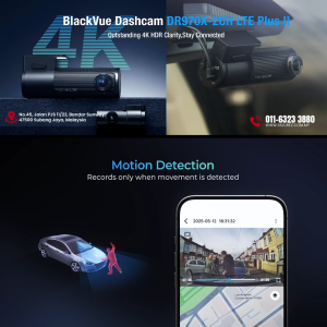 BLACKVUE DR970X LTE Plus ll 2CH  Front 4K UHD & Rear Full HD CLOUD Ready Dash cam with 64GB Include Hardwire Kit