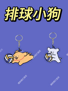 Original Cute Acrylic Volleyball Keychain Pendant Student Club Souvenir Creative Gift Festival Supplies Other Brand