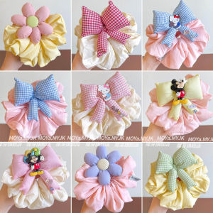 Sweet Butterfly Knot Hair Ties for Girls Floral Headwear Non-Damaging Hair Accessories Childrens Pigtails Elastic Band
