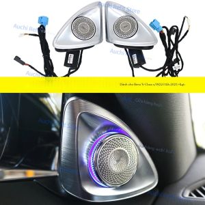 Bộ Kit Đèn LED Ambient 64 Màu 3D 4D Xoay Loa Tweeter Còi Độ Chế Mercedes Benz Maybach S-Klass W223 S500L