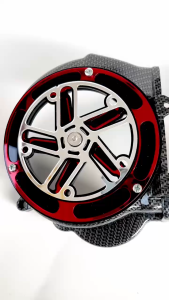 Tutup Cover Kipas Mesin Carbon & Spiner Cakra Akrilik PNP Honda Beat