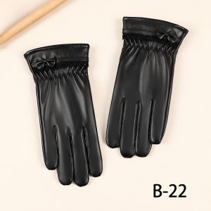 Winter Riding & Driving Warm Waterproof Leather Gloves