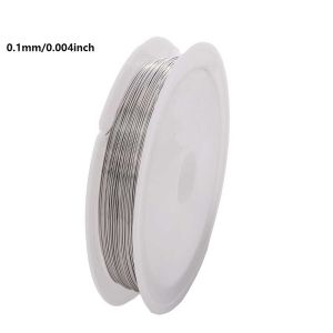 1-3Roll Stainless Steel Wire 0.1-1mm Durable Non-Elastic Craft Wire for DIY Jewelry Crafts&Outdoor Use with Ergonomic Handle
