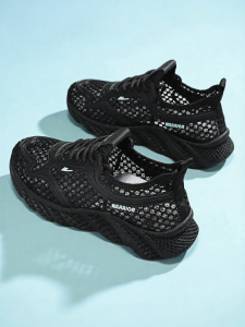 Warrior | Ventilated Breathable Sandals for Men Water-resistant Beach Activities Black