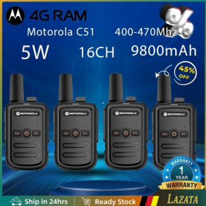 BUY 1 TAKE1 Motorola C51 Walkie Talkies Mini long range UHF Handheld Two way radio set 1-10KM 5W IP54 Waterproof