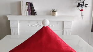 4Pcs Christmas Chair Cover Furry Christmas Dinner Chair Backrest Cover Xmas Cap Christmas Table Party Decors