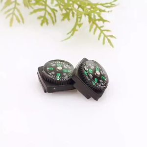 EELHOE | [C] Mini Watch Strap Button Compass Survival Mini Pocket Compass Outdoor Hiking Camping Accessories