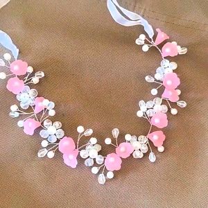 Spring Headpiece - Headpiece Soft Elegan - Aksesoris Bride Tunangan Pengantin