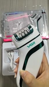 VGR V-713 3IN1 RECHARGEABLE ELECTRIC HAIR SHAVER + CALLUS REMOVER & FOOT GRINDER WOMAN LADY BODY MESIN WANITA V713