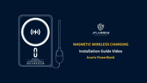 Avarix 10000mAh Magnetic Power Bank with PD Fast Charging and Built-in Cable