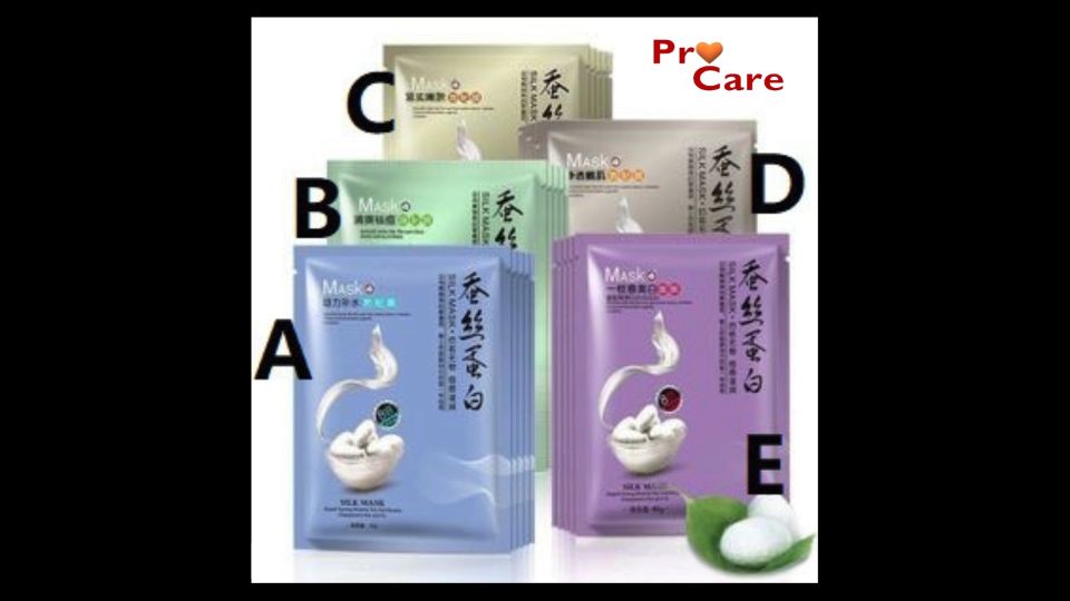 ProCare One Spring Silk Mask Protein Moisturizing Hydrating Whitening Facial Beauty Mask 一枝春蚕丝蛋白补水保湿美白紧实面膜