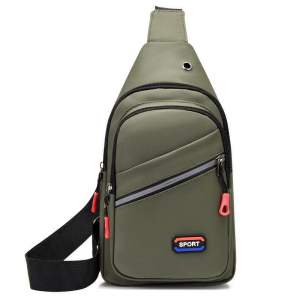 [READY STOCK/FAST SHIPPING] New mens high quality waterproof nylon chest bag simple and fashionable chest bag large capacity multi-layer messenger bag shoulder bag