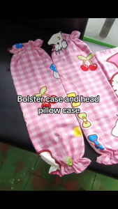 Bolster Case 2 pcs and Head pillow case 1 for baby poly cotton