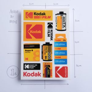 Kodak Film Camera Waterproof Transfer Stickers Moisture Proof Box Flashlight Flashlight Cover Decorative Sticker Footrest
