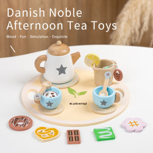 Childrens simulation wooden toys tea set sets pretend games baby educational toys birthday and holiday gifts