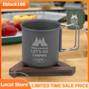 Camping Mug Outdoor Aluminum Alloy Water Cup Tea Cup Coffee Mug Portable Foldable Handles Tourism Tableware Picnic Cooking Supplies Tourist Trekking Hiking 300ML