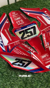 Decal CRF 150 L Fullbody MERAH BIRU KEREN FULLBODY ( FULL CUSTOM BEBAS DESAIN BEBAS REQUEST )