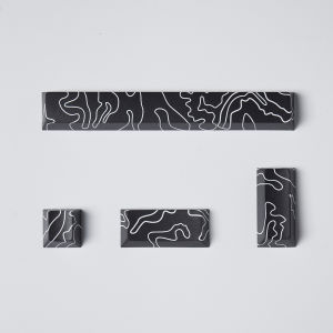 Black Line Keycap 4PCS Keycap Cherry Profile Dye-Sub PBT Keycaps Space Bar 6.25U ESC Enter Custom Keycap For Mechanical Keyboard
