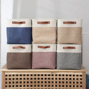 Large Capacity Cloth Art Storage Basket Bedroom Clothes Books Toys Storage Basket Simple Ins Style Storage Basket