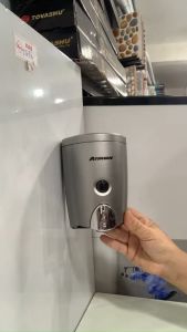 [HCM]Hộp đựng xà phòng Atmor KAG-HXPN45-Grey-Xám hộp đựng sữa tắm dầu gội đầu 500ml nhấn êm tiện dụng siêu bền