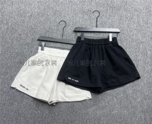 Slimming High Waist Denim Shorts Womens Casual Korean Loose A-Line Hot Pants Embroidered Letter Match All Wide Leg Pants