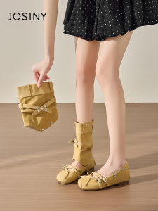 Josiny | Two-way Wearing Heel Lifting Short Boots