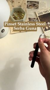 ALOBEAUTY - PINSET STAINLESS STEEL ANTI KARAT & ANTI STATIS MANICURE TWEEZERS