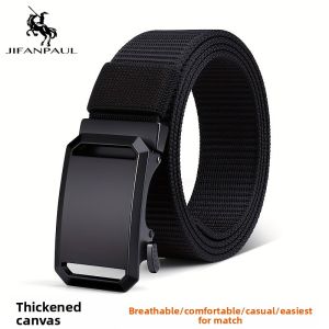 JIFANPAUL | Auto Buckle Canvas Tactical Workwear Casual Belt
