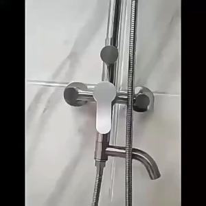 304 Stainless Steel Rainfall Three-Pressure Shower Kit