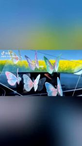 Dekorasi Mobil / Dekorasi Kupu-Kupu Mobil/Baru Kupu-Kupu Bergerak Dekorasi Sepeda Motor Konsol Tengah